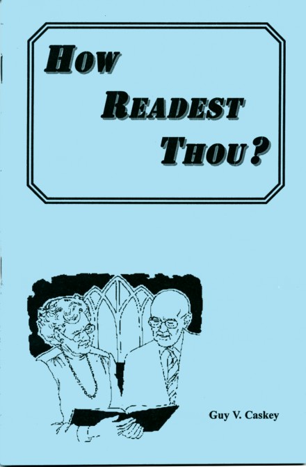 How Readest Thou, front cover, (440 x 71) (62K)
